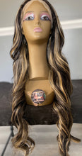 Load image into Gallery viewer, 30” HONEY BROWN BODY WAVE SYNTHETIC HUMAN BLEND LACE FRONT WIG
