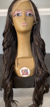 將圖片載入圖庫檢視器 30” BODY WAVE SYNTHETIC HUMAN BLEND LACE FRONT WIG
