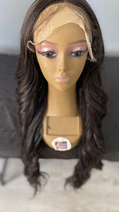 30” BODY WAVE SYNTHETIC HUMAN BLEND LACE FRONT WIG