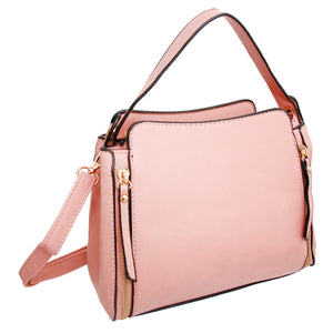 Pink Boxy Zipper Bag Set