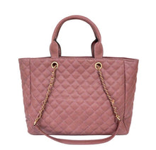 Load image into Gallery viewer, Leather Quilted Tote Set
