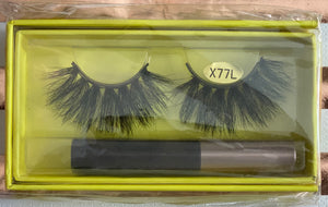 Long Magnetic Eyelashes With Eyeliner Glue Pen