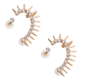 Crystal Spike Ear Cuffs