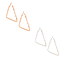 Load image into Gallery viewer, Pearl Triangle Earrings
