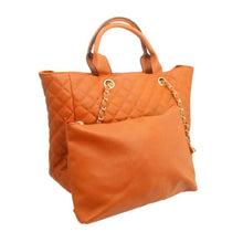 Load image into Gallery viewer, Leather Quilted Tote Set
