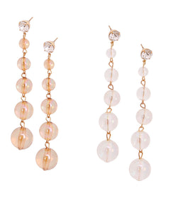 Irridescent Marble Drop Earrings