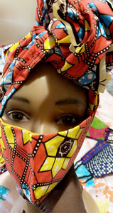 African Printed Masks & Masks Sets