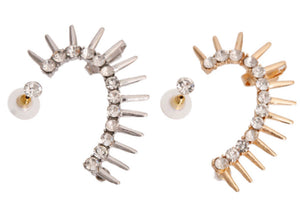 Crystal Spike Ear Cuffs